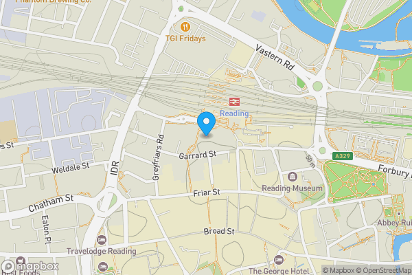 Map location for Garrard Street, Reading, Berkshire, RG1 1NR