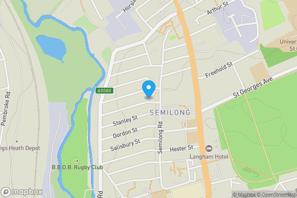 Map location for 10 Baker Street, Semilong, Northampton, Northamptonshire, NN2 6DJ