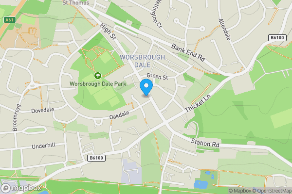 Map location for 170 High Street, Worsbrough, Barnsley, South Yorkshire S70 4SG