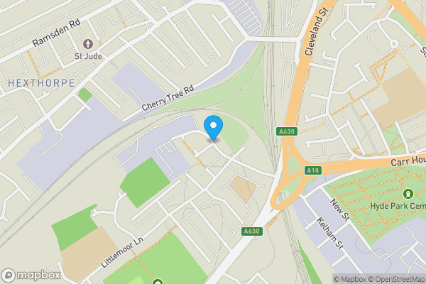 Map location for Land North of Roberts Road, Doncaster, South Yorkshire, DN4 0JF