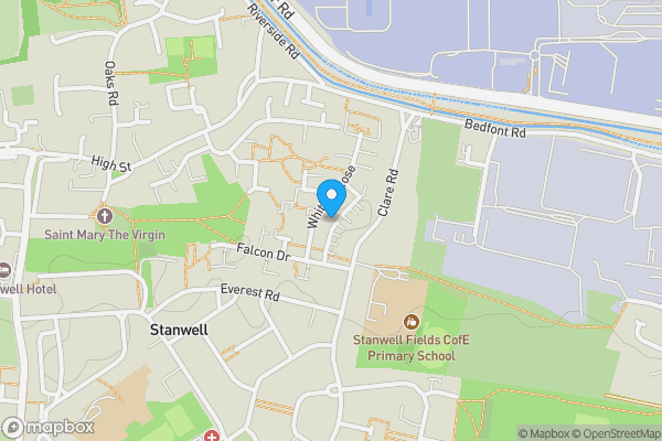 Map location for 44 Whitley Close, Stanwell, Staines-upon-Thames, Middlesex, TW19 7EZ