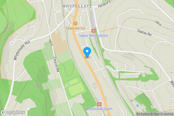 Map location for 1 Valley Heights, 275 Godstone Road, Whyteleafe, Surrey, CR3 0BD