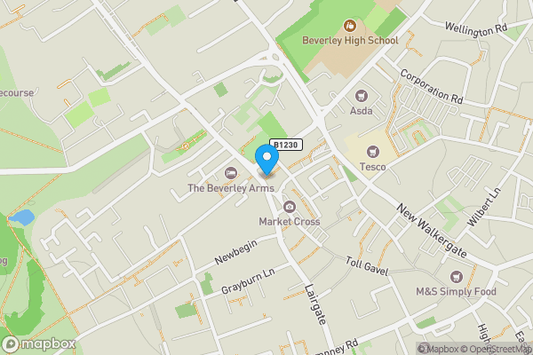 Map location for The Beaver, 8 North Bar Within, Beverley, North Humberside, HU17 8AX