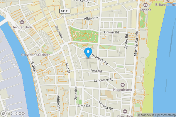 Map location for 73A Rodney Road, Great Yarmouth, Norfolk NR30 2LJ