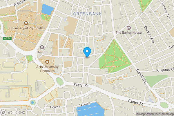 Map location for 4 &amp; 4a Gascoyne Place &amp; 43 Regent Street, Plymouth PL4 8DF