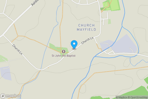 Map location for Mayfield House, Conygree Lane, Mayfield, Ashbourne, DE6 2JR