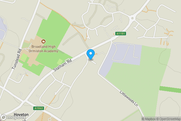 Map location for Waveney Close, Norwich, Norfolk, NR12 8DT