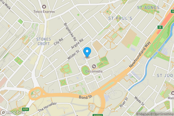 Map location for 34 Portland View, Bishop Street, Bristol, Avon, BS2 8FH