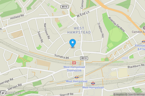 Map location for Flat C, 2 Kingdon Road, West Hampstead, London NW6 1PH