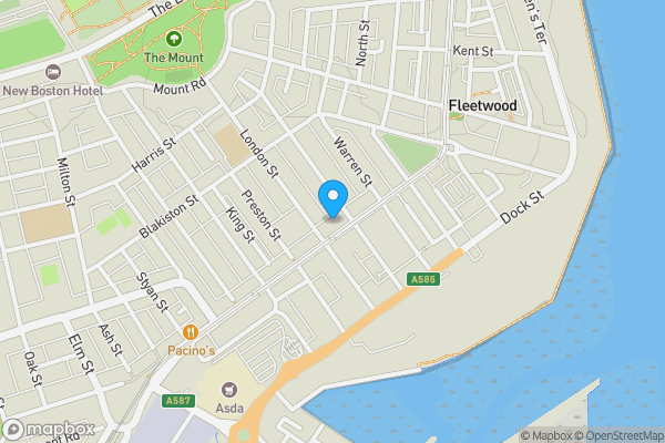 Map location for 68-74 Lord Street, Fleetwood, Lancashire, FY7 6DS