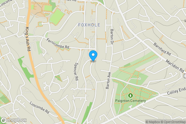 Map location for Oak Lodge, Foxhole Road, Paignton, Devon, TQ3 3TA TQ3 3TA