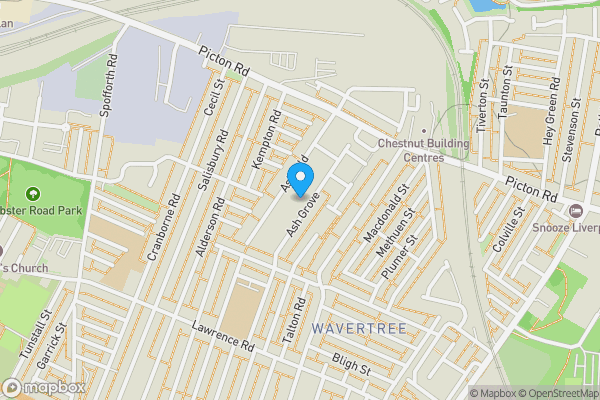 Map location for 48 Ash Grove, Wavertree, Liverpool L15 1ET