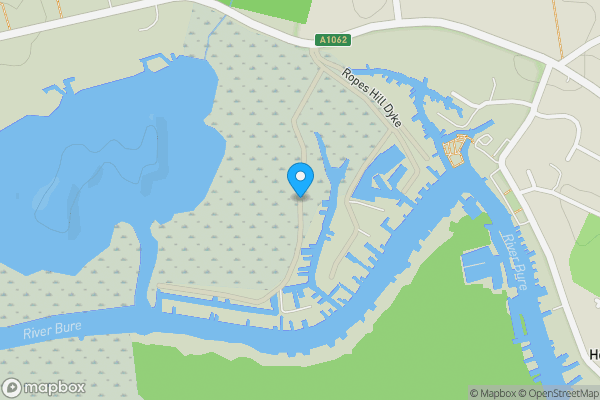 Map location for The Boathouse, Crabbetts Marsh, Horning, Norwich, Norfolk NR12 8JP