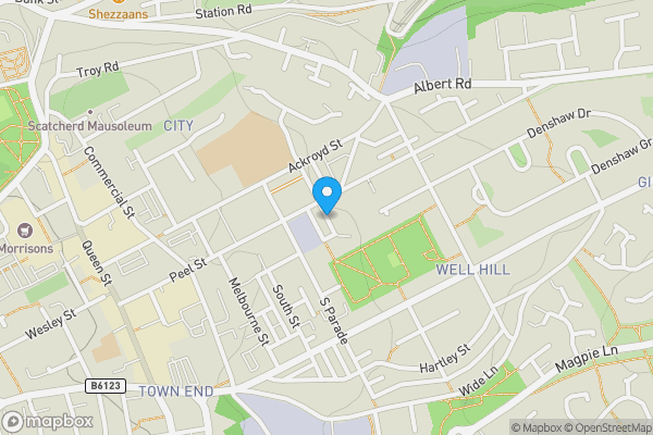 Map location for Former Knowle Manor Residential Home, Tennyson Terrace, Morley, Leeds, West Yorkshire LS27 8QP