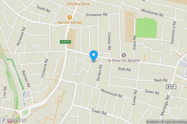 Map location for Land on the north side of 1 Oxford Road, London N9 0LY