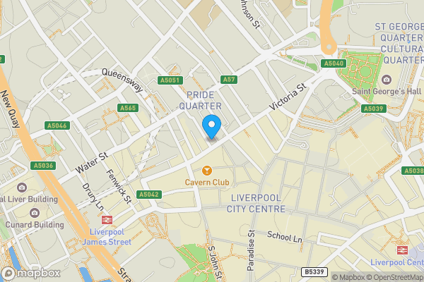 Map location for Apt 42, 15 Victoria Street, Liverpool L2 5QS