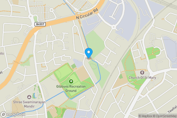 Map location for 119 Woodheyes Road, Neasden, London, NW10 9DE