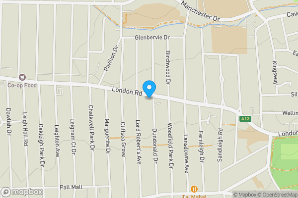 Map location for 852B London Road, Leigh-on-Sea, Essex, SS9 3NQ