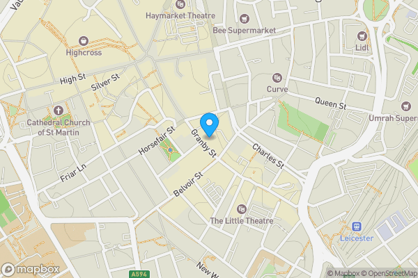 Map location for 30-32 Granby Street Leicester Leicestershire LE1 1DE