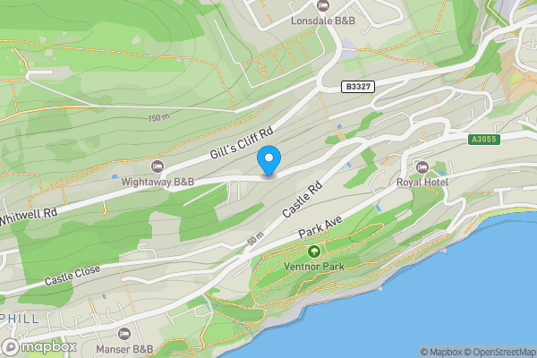 Map location for Gills Cliff Road, VENTNOR, Isle of Wight, PO38 1LH