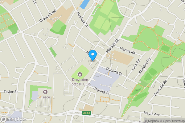 Map location for Hart Avenue, Droylsden, Greater Manchester, M43