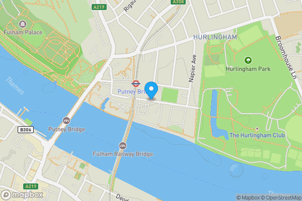 Map location for Garage Space 1, Napier Court, Ranelagh Gardens, Hurlingham, SW6 3XA