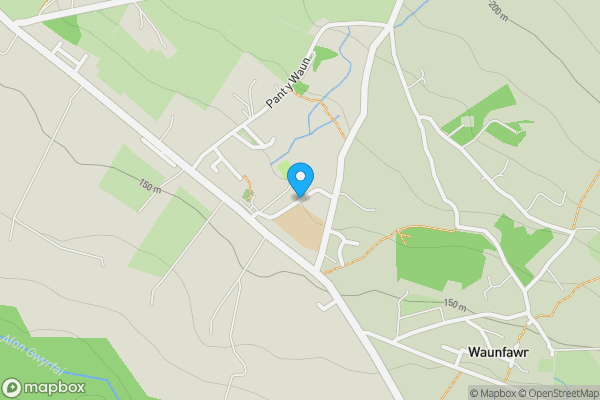 Map location for Bryn Golau Cottage, Waunfawr, Gwynedd, LL55 4LJ