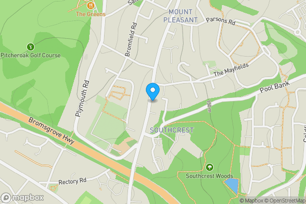 Map location for 207-211 Mount Pleasant, Redditch, B97 4JG