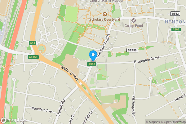Map location for 5 Quadrant Close, The Burroughs, Hendon, London, NW4 3BU