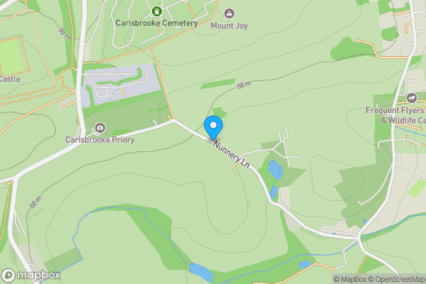 Map location for Land On The North Side Of Nunnery Lane, Newport, Isle Of Wight, PO30 1YR