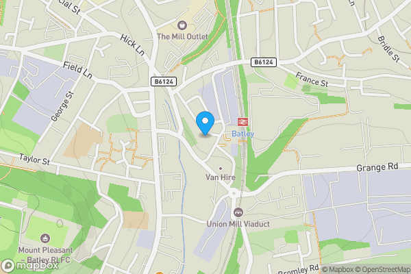 Map location for Land at 34-38 Station Road, Batley, West Yorkshire WF17 5SU