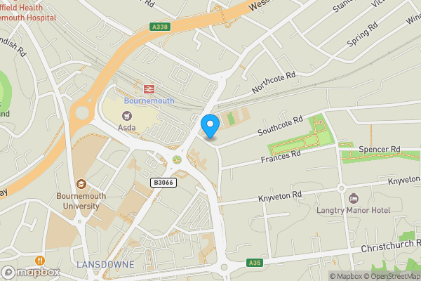 Map location for 44 St Swithuns Road, Bournemouth, BH1 3RJ