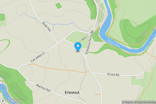 Map location for The Croft, Erbistock, Wrexham, LL13 0DW