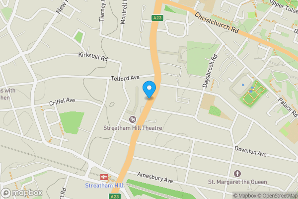 Map location for Flat 12A Telford Court, Streatham Hill, Streatham, London, SW2 4RH