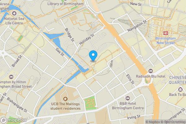 Map location for 104 Royal Arch Apartments The Mailbox, Wharfside, Birmingham, West Midlands, B1 1RG