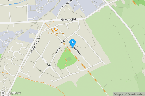 Map location for 16 Harby Avenue, Sutton-In-Ashfield, Nottinghamshire, NG17 5JT