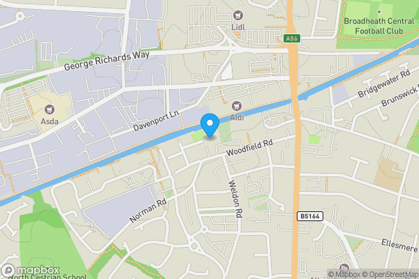 Map location for Apartment 3316, Budenburg Building, 34 Woodfield Road, Altrincham, WA14 4RP