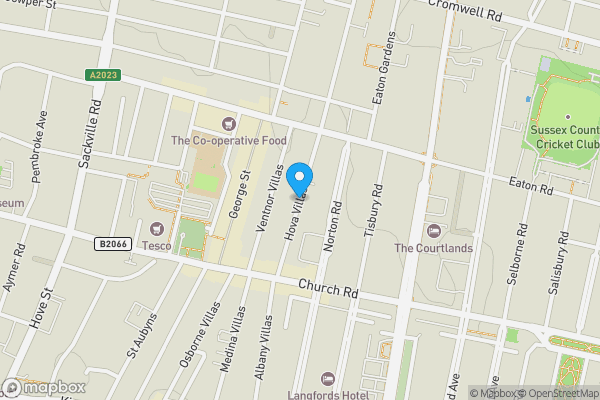 Map location for Hova Villas, Hove