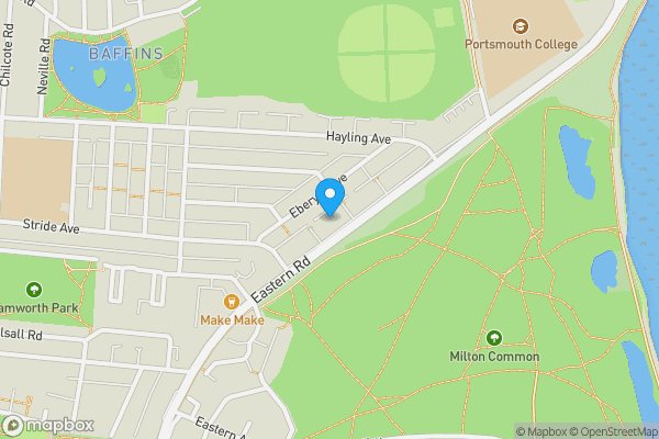 Map location for 221 Eastern Road, Portsmouth, Hampshire, PO3 6EH