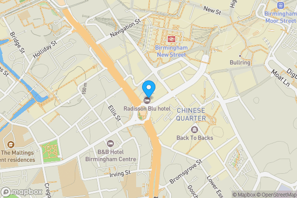 Map location for Flat 2202, Beetham Tower, 10 Holloway Circus, Birmingham, B1 1BA