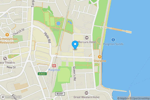 Map location for 2 Garfield Road, Paignton, Devon, TQ4 6AU