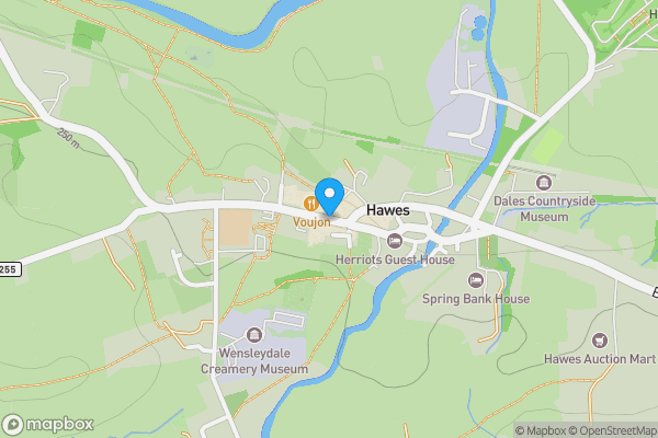 Map location for Market Place, Hawes, North Yorkshire, DL8 3QZ