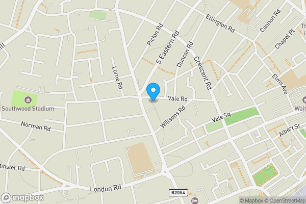 Map location for 62 Vale Road, Ramsgate, Kent CT11 9LS
