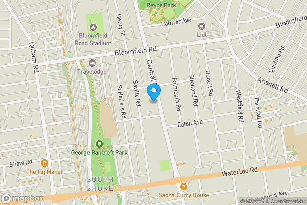 Map location for 441 Central Drive, Blackpool, Lancashire, FY1 6LD