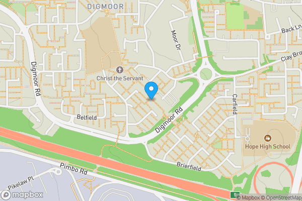 Map location for 100 Birkrig, Skelmersdale, Lancashire, WN8 9HP