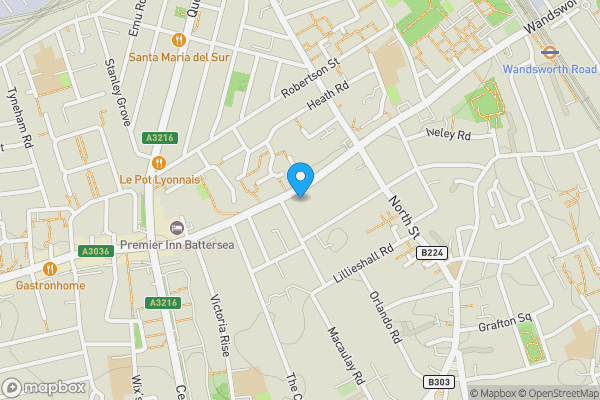 Map location for 753 Wandsworth Road, Wandsworth, London, SW8 3JF