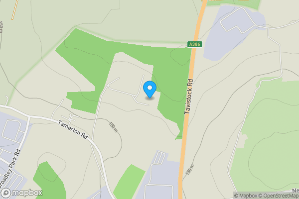 Map location for Land on south side of Roborough House, Tamerton Road, Woolwell, Plymouth PL6 7BQ