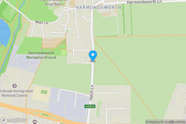 Map location for Land off Hatch Lane, Heathrow, UB7 0LJ