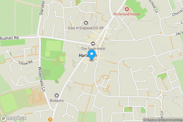 Map location for The Corn Exchange, 5-5a Exchange Street, Harleston, Norfolk IP20 9AB