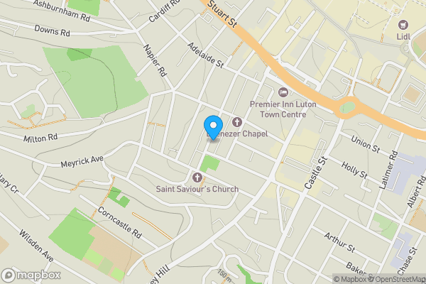 Map location for 149 Wellington Street, Luton, LU1 5AH